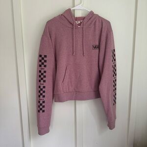 Vans sweat shirt with hood and kangaroo pocket-Great raspberry color